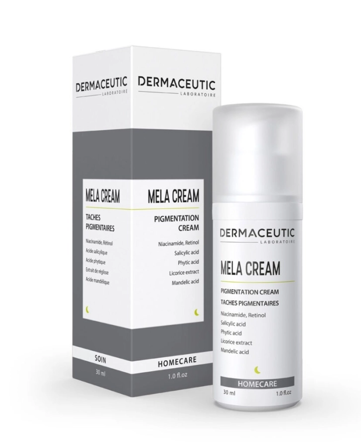 Dermaceutic Mela Cream Profesjonalna formuła w rozjaśnianiu przebarwień 30 ml