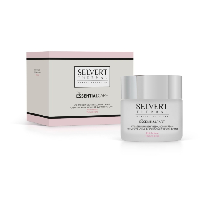 Selvert Thermal Colagenium Night Resourcing Cream Bogaty krem naprawczy na noc 50 ml