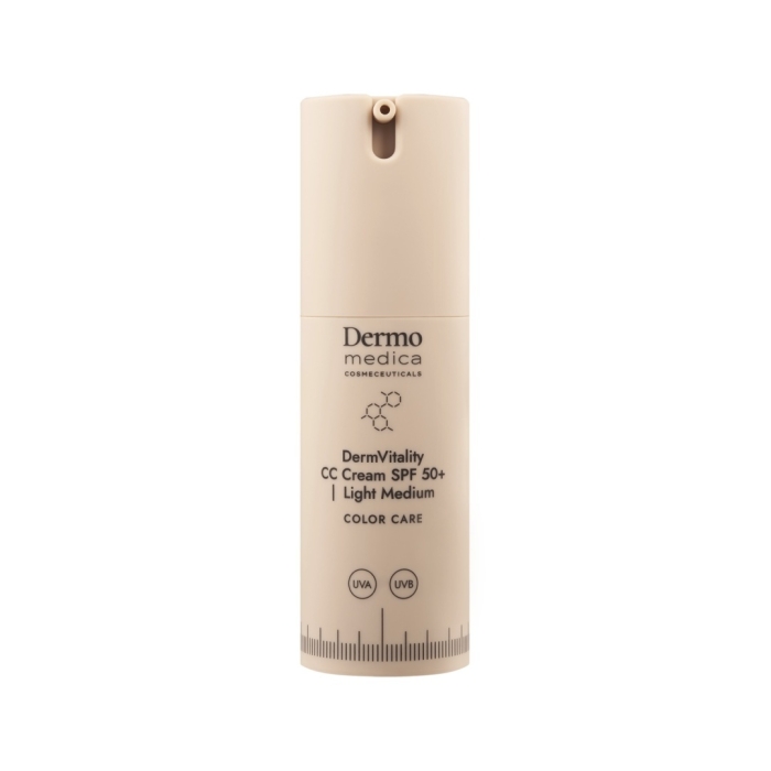 Dermomedica DermVitality CC Cream SPF 50 LIGHT MEDIUM Koloryzujący krem ochronny 30 ml