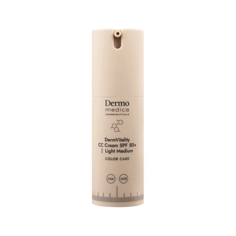 Dermomedica DermVitality CC Cream SPF 50 LIGHT MEDIUM Koloryzujący krem ochronny 30 ml