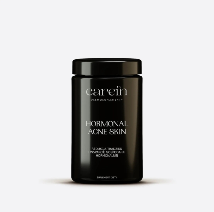Carein Hormonal Acne Skin Kuracja 30 dni Gładka skóra bez trądziku hormonalnego 120 kaps.