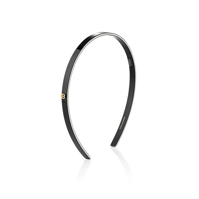 Balmain Acetate Headband Black/White Small Opaska do włosów czarno/biała mała