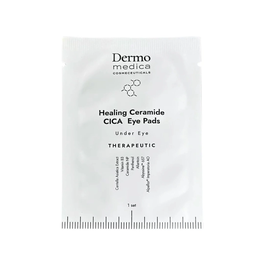 Dermomedica Healing Ceramide Cica Eye Pads Nanocelulozowe płatki pod oczy o działaniu gojącym i przeciwstarzeniowym 2szt.