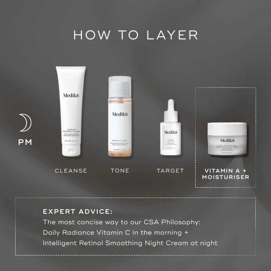 Medik8 Intelligent Retinol Smoothing Night Cream Przeciwzmarszczkowy krem na noc z retinolem 50 ml