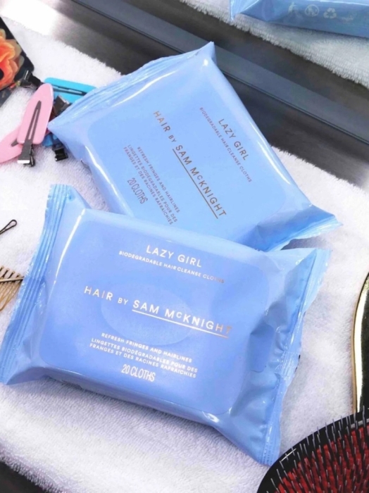 Hair by Sam McKnight Lazy Girl Biodegradable Hair Cleanse Cloths 20 szt.