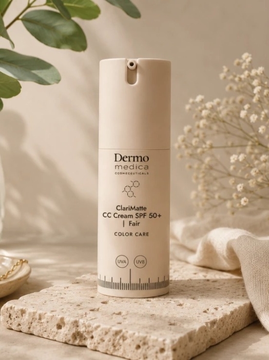 Dermomedica ClariMatte CC Cream SPF 50+ Matujący, koloryzujący krem korygujący z wysoką ochroną UVA/UVB kolor fair 30 ml