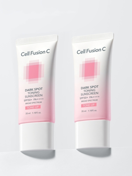 Cell Fusion C Dark Spot Toning Sunscreen SPF50+ PA++++ Krem wyrównujący koloryt skóry SPF50+ 2x 35 ml