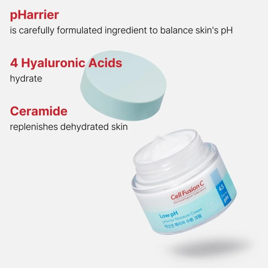 Cell Fusion C Low pH pHarrier Moisture Cream Krem nawilżający dla skóry suchej i wrażliwej 55 ml