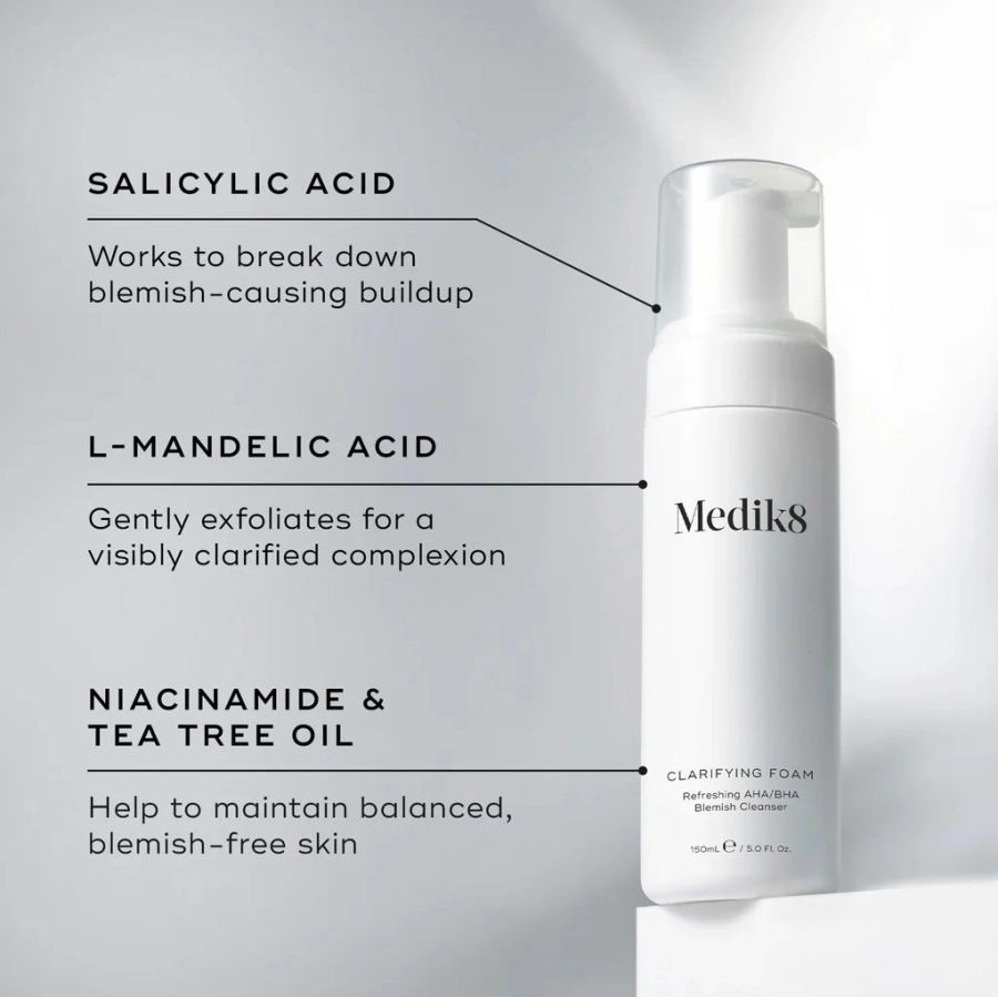 Medik8 Try Me Size Clarifying Foam Bezolejowa pianka oczyszczająca z kwasami AHA/BHA 40 ml
