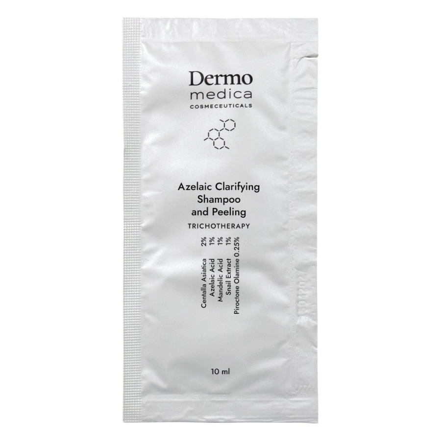 Dermomedica Azelaic Clarifying Shampoo and Peeling Trychologiczny szampon i peeling oczyszczający 10 x 10 ml