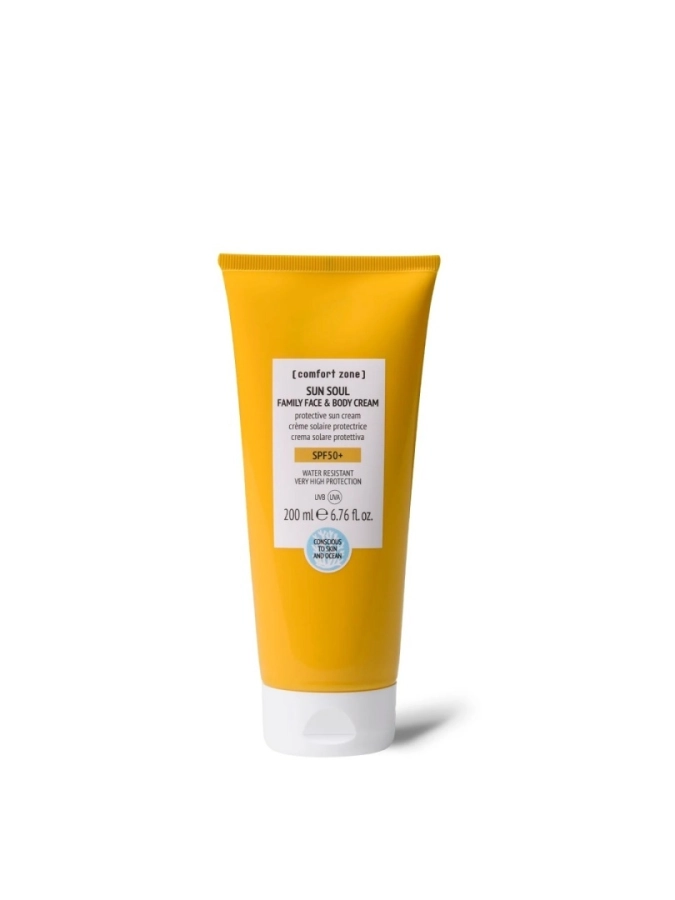 Comfort Zone Sun Soul Family Face&Body Cream Ochronny krem przeciwsłoneczny dla całej rodziny SPF50+ 200 ml