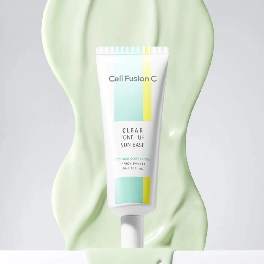 Cell Fusion C Clear Sun Base SPF 50+/PA++++ Kryjąca baza dla skóry wrażliwej, trądzikowej z wysoką ochroną przeciwsłoneczną 40ml
