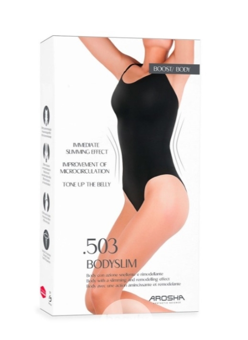 Arosha .503 Bodyslim Body wyszczuplająco-modelujące kolor czarny L/XL