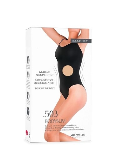 Arosha .503 Bodyslim Body wyszczuplająco-modelujące kolor nude L/XL