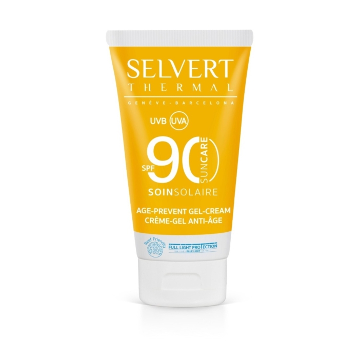 Selvert Thermal Age Prevent Gel-Cream SPF 90 Żel-krem do twarzy z barierą ochronną 50 ml