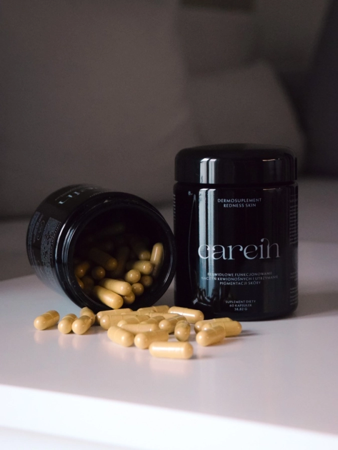 Carein Redness Skin Kuracja 30 dni Wzmocniona skóra bez pękających naczynek i rumienia 60 kaps.
