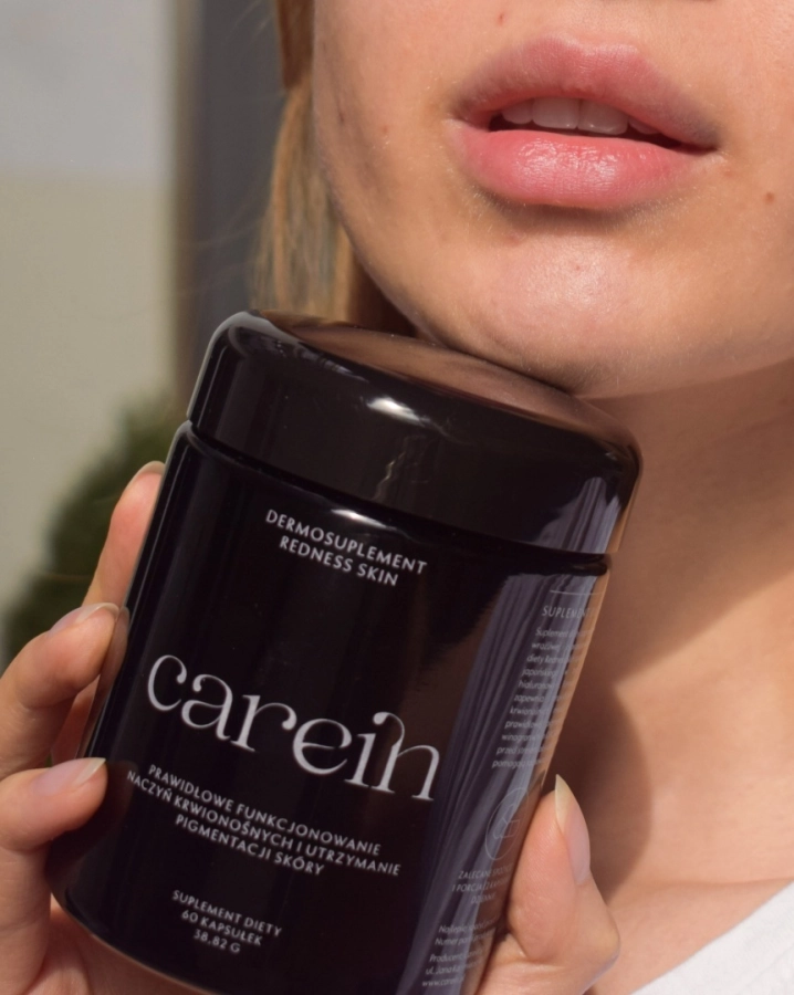 Carein Redness Skin Kuracja 30 dni Wzmocniona skóra bez pękających naczynek i rumienia 60 kaps.