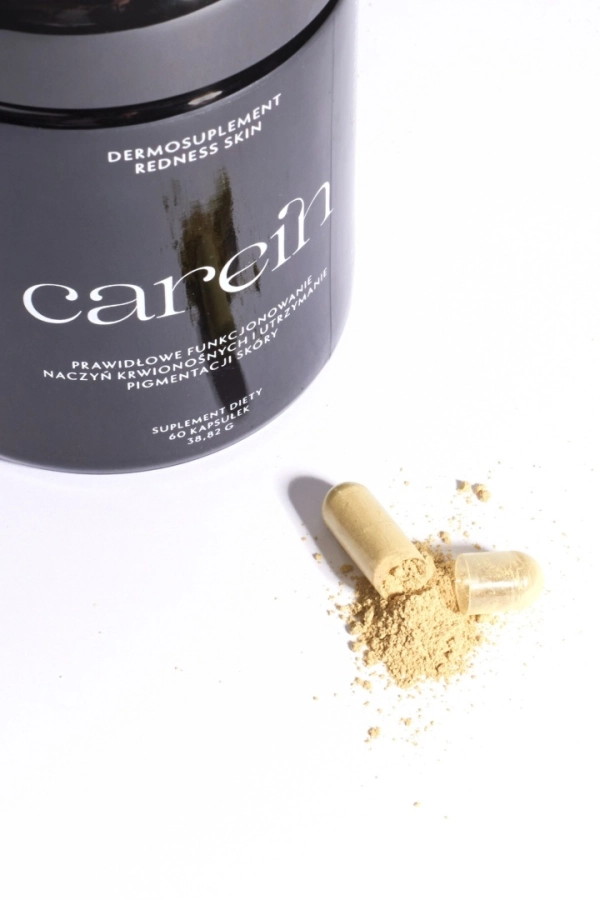 Carein Redness Skin Kuracja 30 dni Wzmocniona skóra bez pękających naczynek i rumienia 60 kaps.