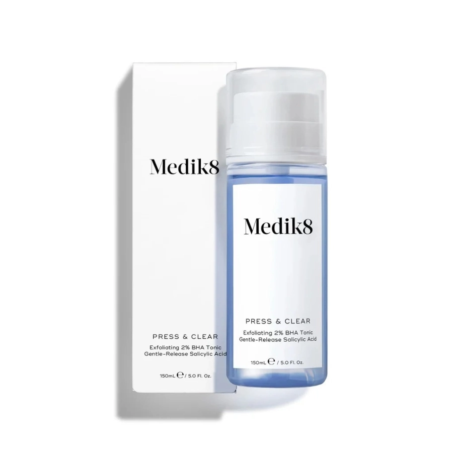 Medik8 Press & Clear Refill Tonik złuszczający z kwasami BHA - pojemnik uzupełniający bez pompki 150 ml