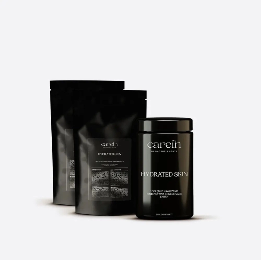 Carein Hydrated Skin Kuracja 30 dni Nawilżenie i odbudowa bariery skórnej 90 kaps.