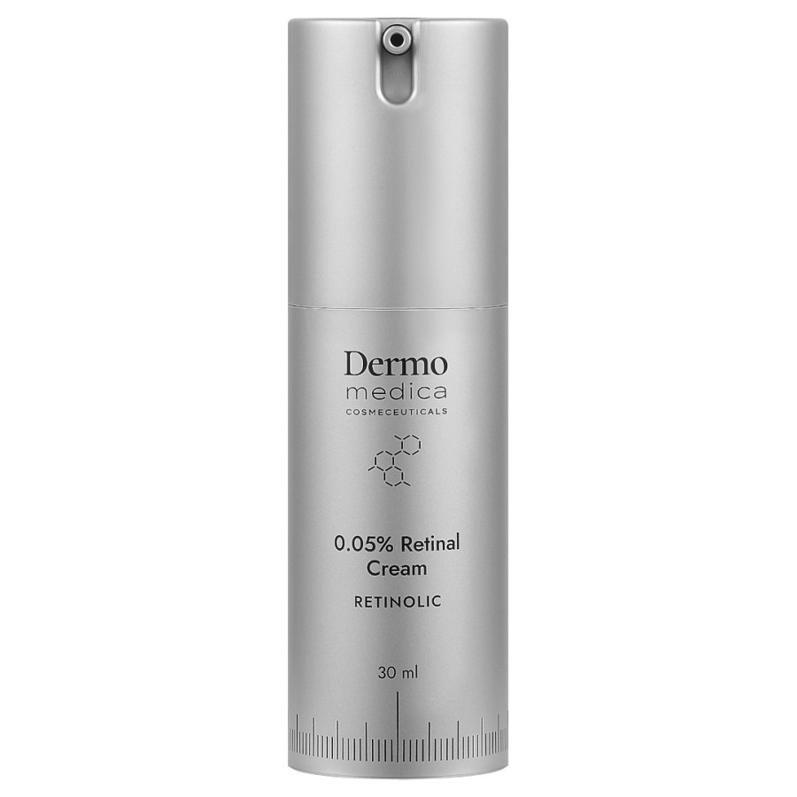 Dermomedica 0,05% Retinal Cream Krem z retinalem w postaci aktywnej, bakuchiolem i niacynamidem 30 ml