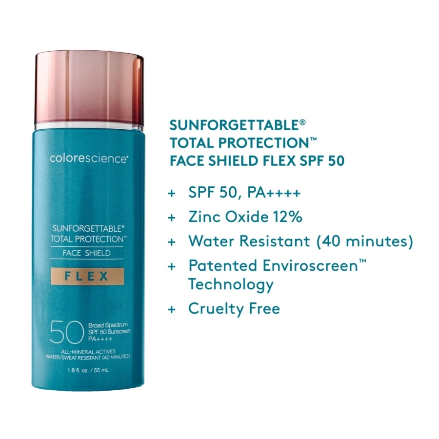 Colorescience Face Shield Flex SPF 50 Minerały w emulsji do twarzy (kolor Tan) 55 ml