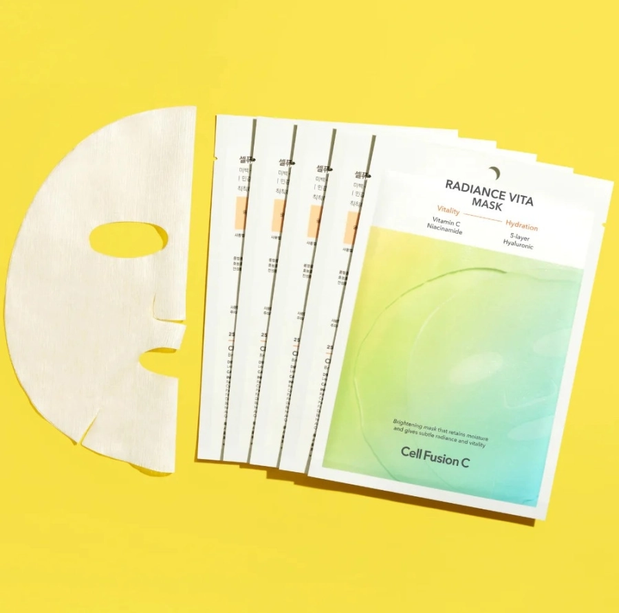 Cell Fusion C Radiance Vita Mask Rozświetlająco - nawilżająca maska w płacie 5 x 25 ml
