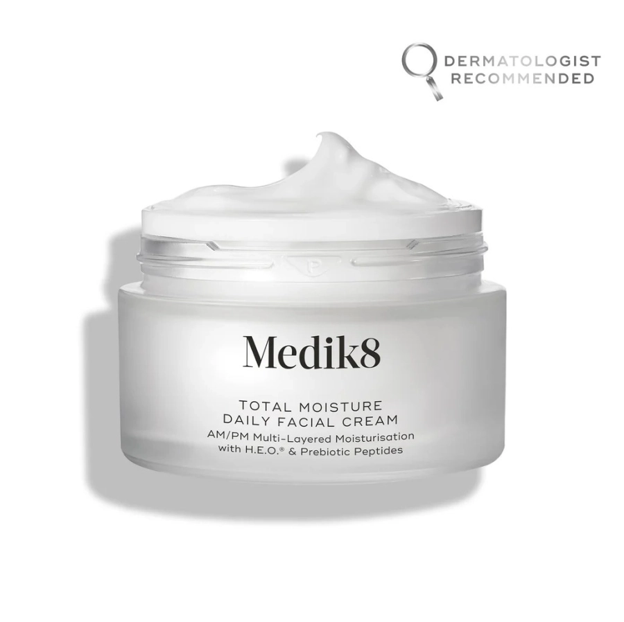 Medik8 Total Moisture Daily Facial Cream Lekki krem nawilżający, wspierający mikrobiom i barierę ochronną skóry 50 ml