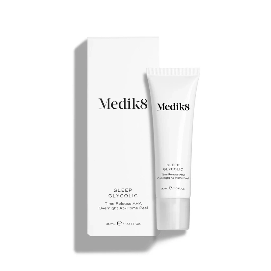 Medik8 Sleep Glycolic Peeling z opóźnionym uwalnianiem kwasów AHA do stosowania na noc 30 ml
