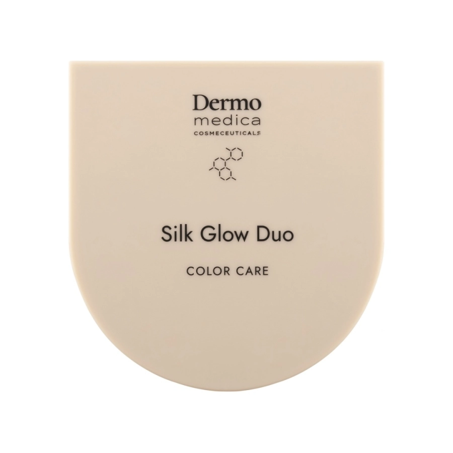 Dermomedica Silk Glow Duo Kompaktowy róż i rozświetlacz 5,2 g
