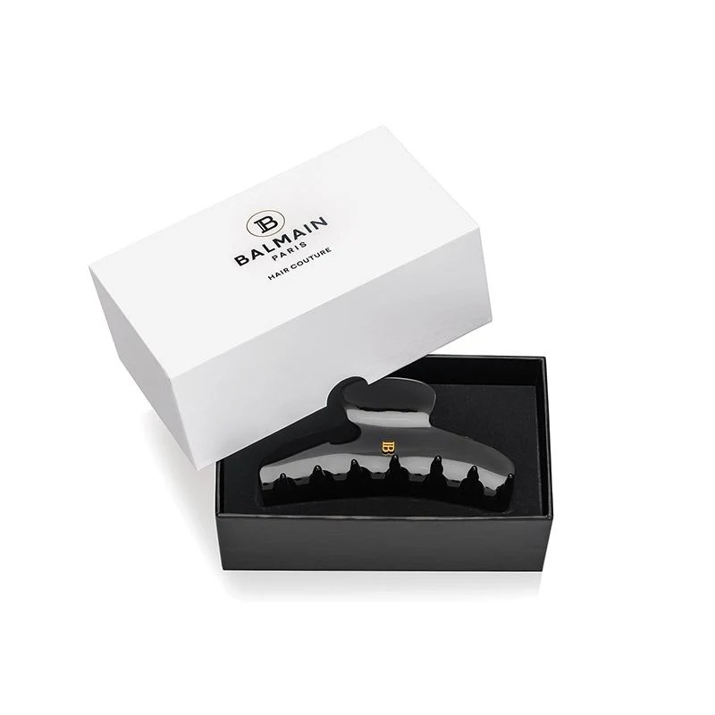 Balmain Pince à Cheveux Medium Black Klamerka do włosów M Czarna