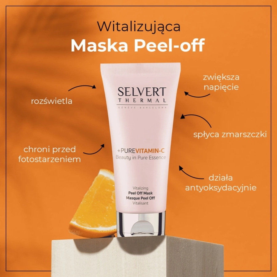 Selvert Thermal Pure Vit C Peel-Off Mask Witalizująca maska 100 ml