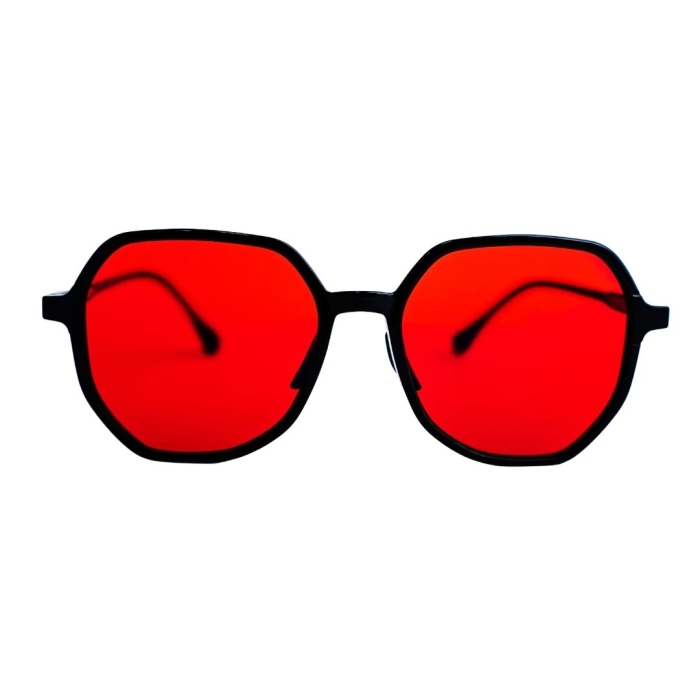 Dermomedica Red Cool Okulary z czerwonymi soczewkami wspierające rytm okołodobowy, regulację hormonalną i procesy slow-aging