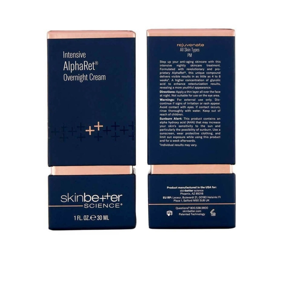 Skinbetter Science Intensive AlphaRet Overnight Cream Face Krem na noc z retinoidem przeciwstarzeniowy wygładzający 30 ml