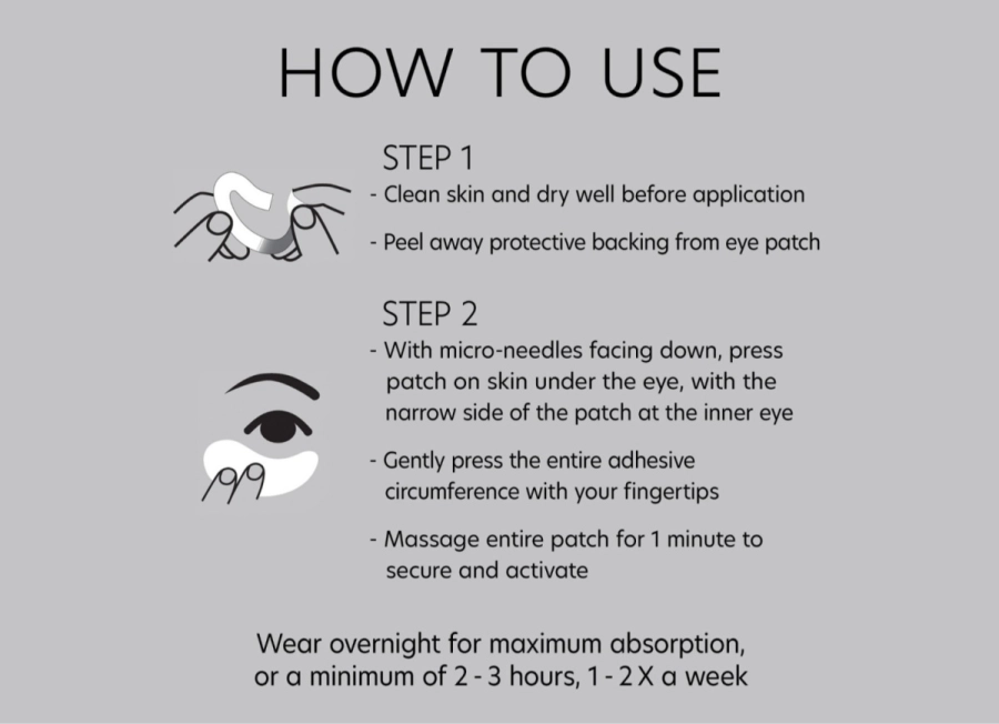 PCA Skin Hyaluronic Acid Microneedle Eye Patches 1 para