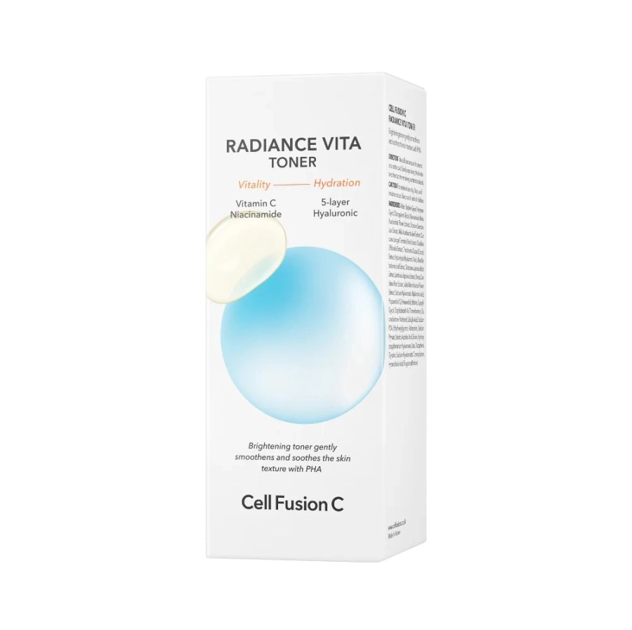Cell Fusion C Radiance Vita Toner Rozświetlający tonik z glukonolaktonem 300 ml
