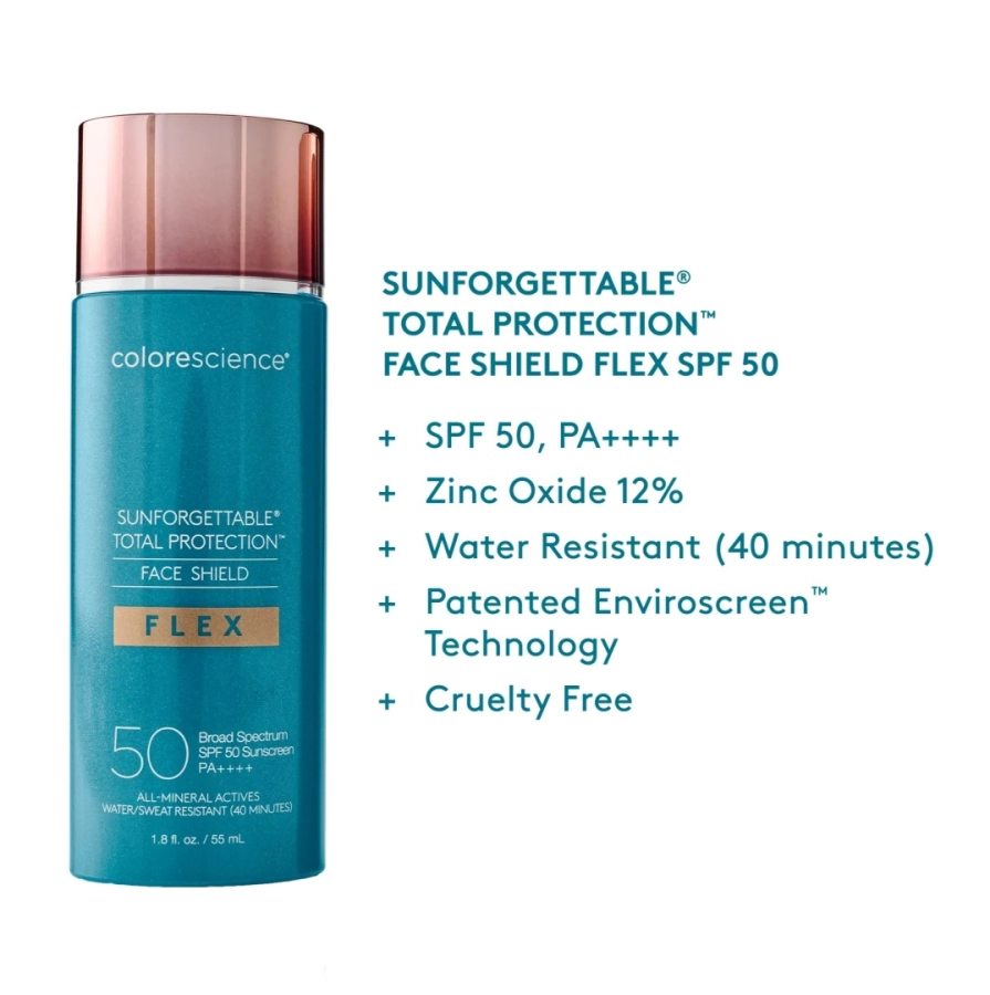 Colorescience Face Shield Flex SPF 50 Minerały w emulsji do twarzy (kolor Medium) 55 ml