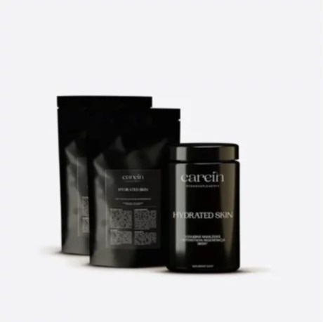 Carein Hydrated Skin 90 Days ZESTAW Kuracja 90 dni: Nawilżenie i odbudowa bariery skórnej 90 kaps + Uzupełnienie x 2/ 270 kaps.