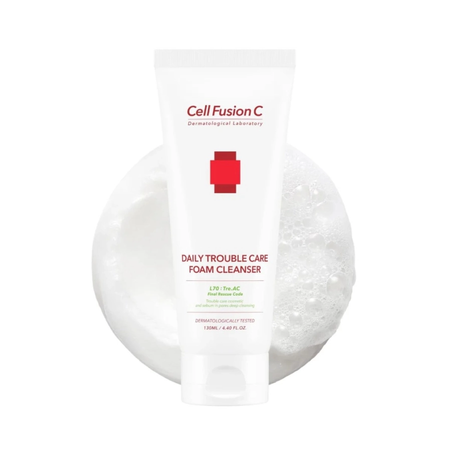 Cell Fusion C DAILY TROUBLE CARE FOAM CLEANSER Pianka oczyszczająca do skóry tłustej, problematycznej 130 ml