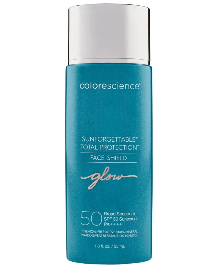 Colorescience Sunforgettable Total Protection Face Shield SPF 50 Minerały w emulsji do twarzy SPF50 (kolor Glow) 55 ml