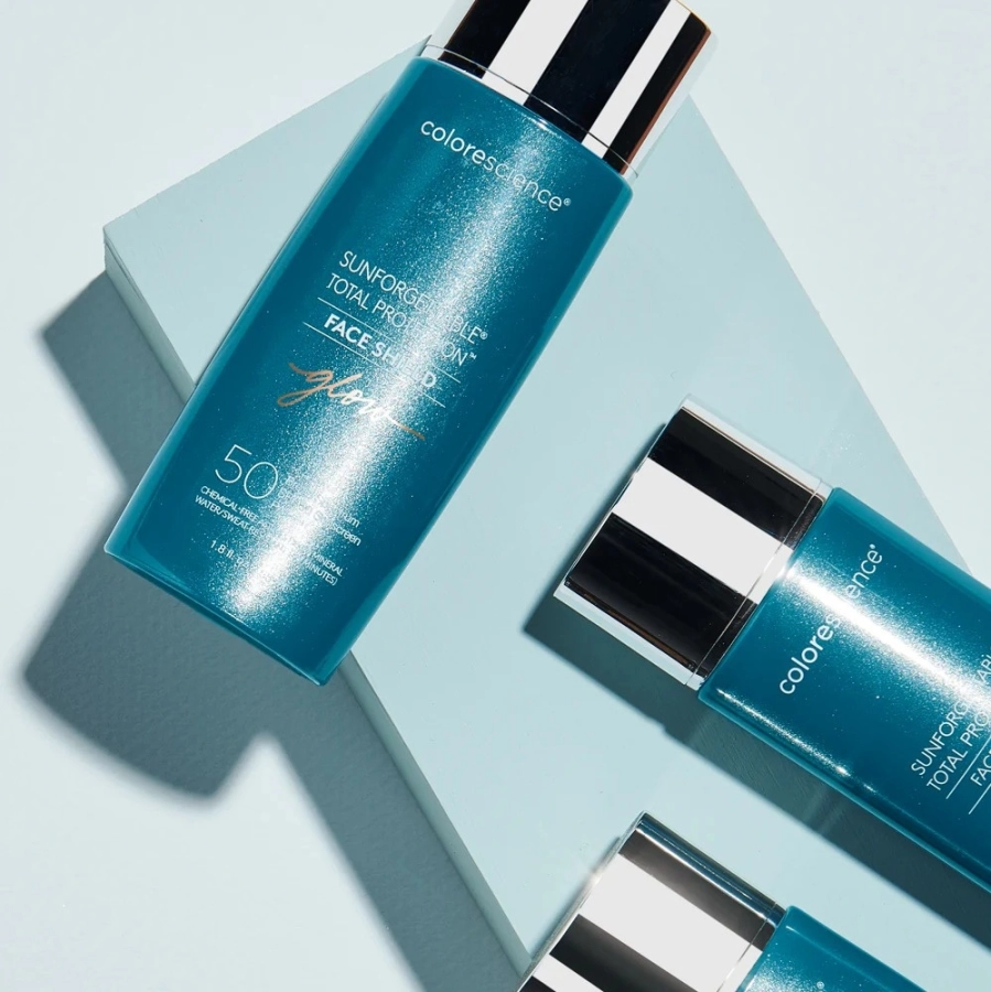 Colorescience Sunforgettable Total Protection Face Shield SPF 50 Minerały w emulsji do twarzy SPF50 (kolor Glow) 55 ml