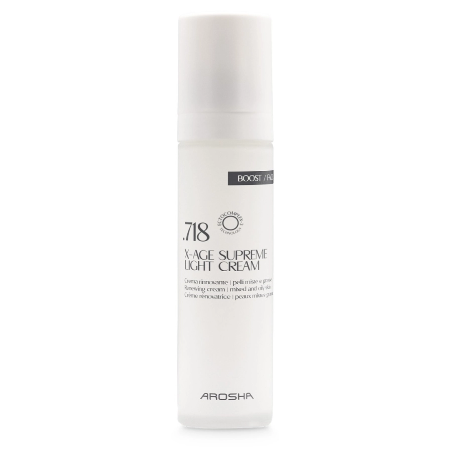 Arosha .718 X-AGE Supreme Light Cream Krem regenerujący dla skóry mieszanej i tłustej 50 ml