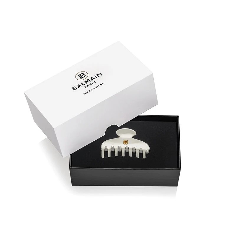 Balmain Pince à Cheveux Small White Klamerka do włosów S Biała mała 5,5 cm