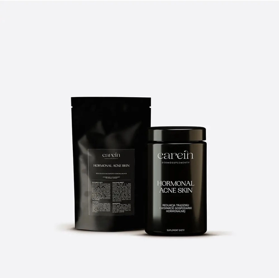 Carein Hormonal Acne Skin - Refill Kuracja 30 dni Gładka skóra bez trądziku hormonalnego - uzupełnienie 120 kaps.