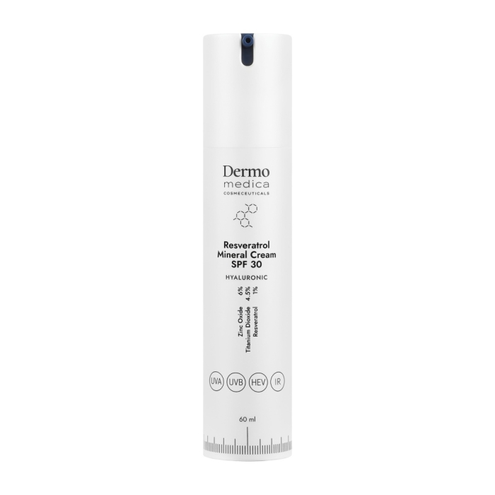 Dermomedica Resveratrol Mineral Cream SPF 30 Przeciwstarzeniowy krem z resweratrolem i filtrem 60 ml