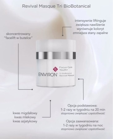 Environ Revival Masque Odżywcza maska intensywnie liftingująca z trzema kwasami 50 ml
