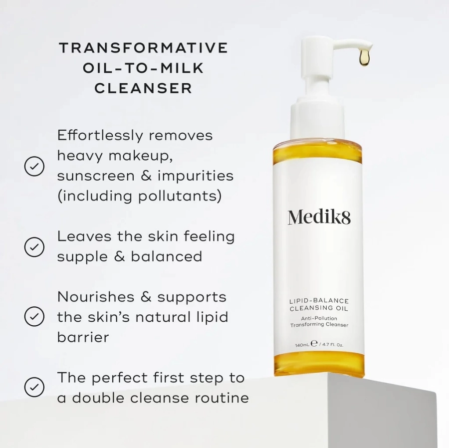 Medik8 Lipid-Balance Cleansing Oil Jedwabisty olejek do demakijażu 140 ml