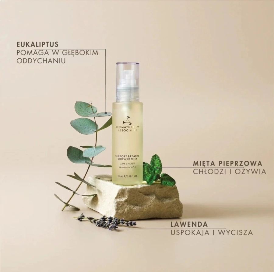 Aromatherapy Associates Support Breathe Shower Mist Uwalniająca oddech mgiełka do inhalacji pod prysznicem 100 ml