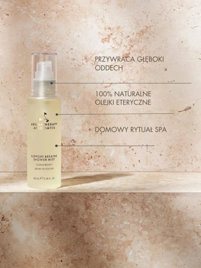 Aromatherapy Associates Support Breathe Shower Mist Uwalniająca oddech mgiełka do inhalacji pod prysznicem 100 ml