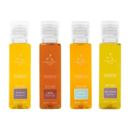 Aromatherapy Associates Shower Oil Discovery Collection Zestaw terapeutycznych olejków pod prysznic 4 x 50 ml